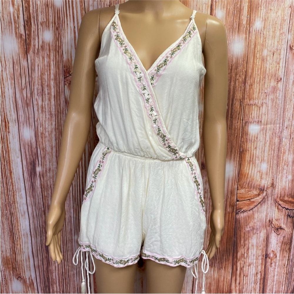 Chelsea & Violet Embroidered Romper